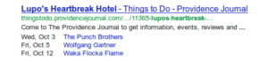 Featured Snippet Lups Heartbreak Hotel