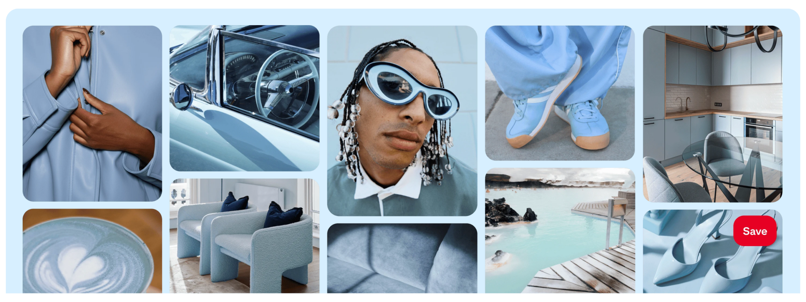 The Pinterest Palette™ 2026 - Cool Blue Collage