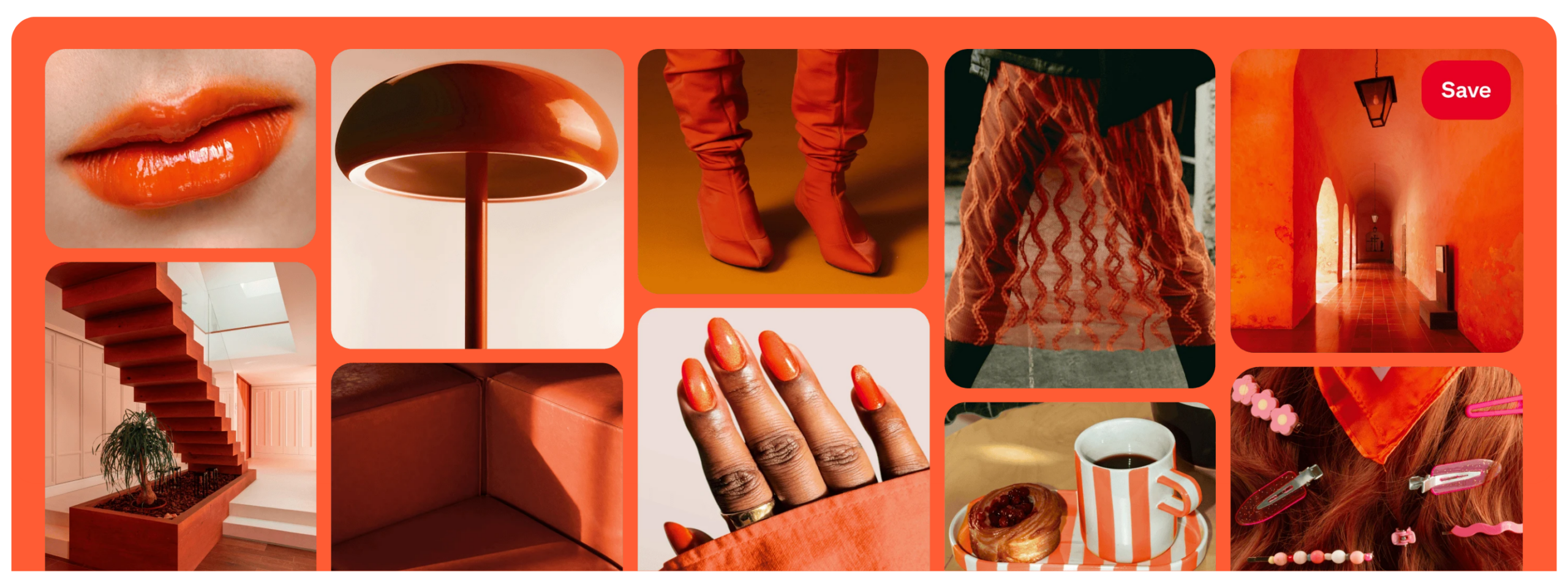 The Pinterest Palette™ 2026 - Persimmon Collage